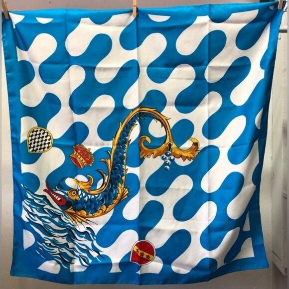 Accessories - Palio du Siena Italian horse race multicoloured flag scarf